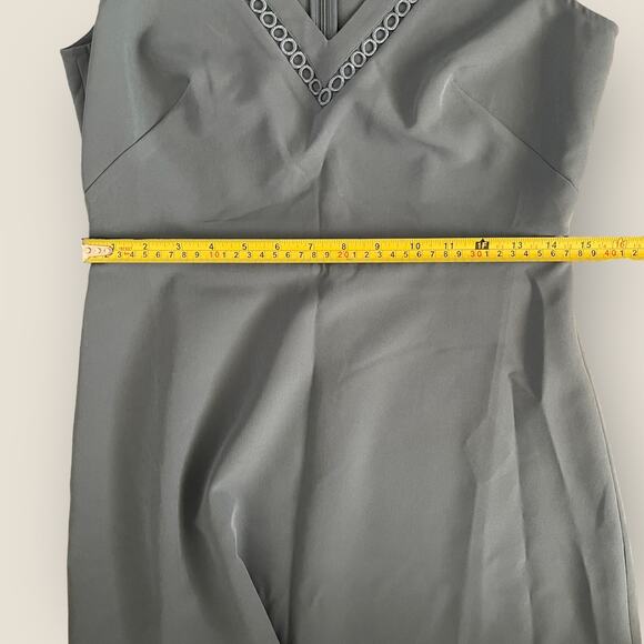 Ann Taylor Loft Lacy A-Line Dress Womens 2 Blue Sleeveless Casual Simple Basic - Picture 6 of 7